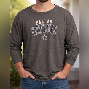 Dallas Cowboys Authentic NFL Long Sleeve Gray Shirt XXL (2XL)